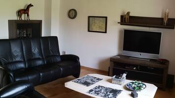 TV, DVD player, stereo