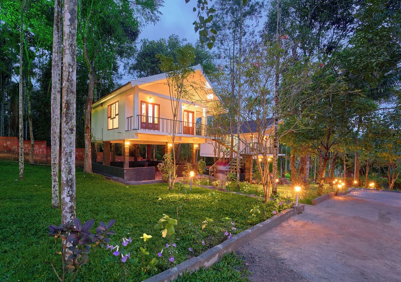 Front of property - evening/night