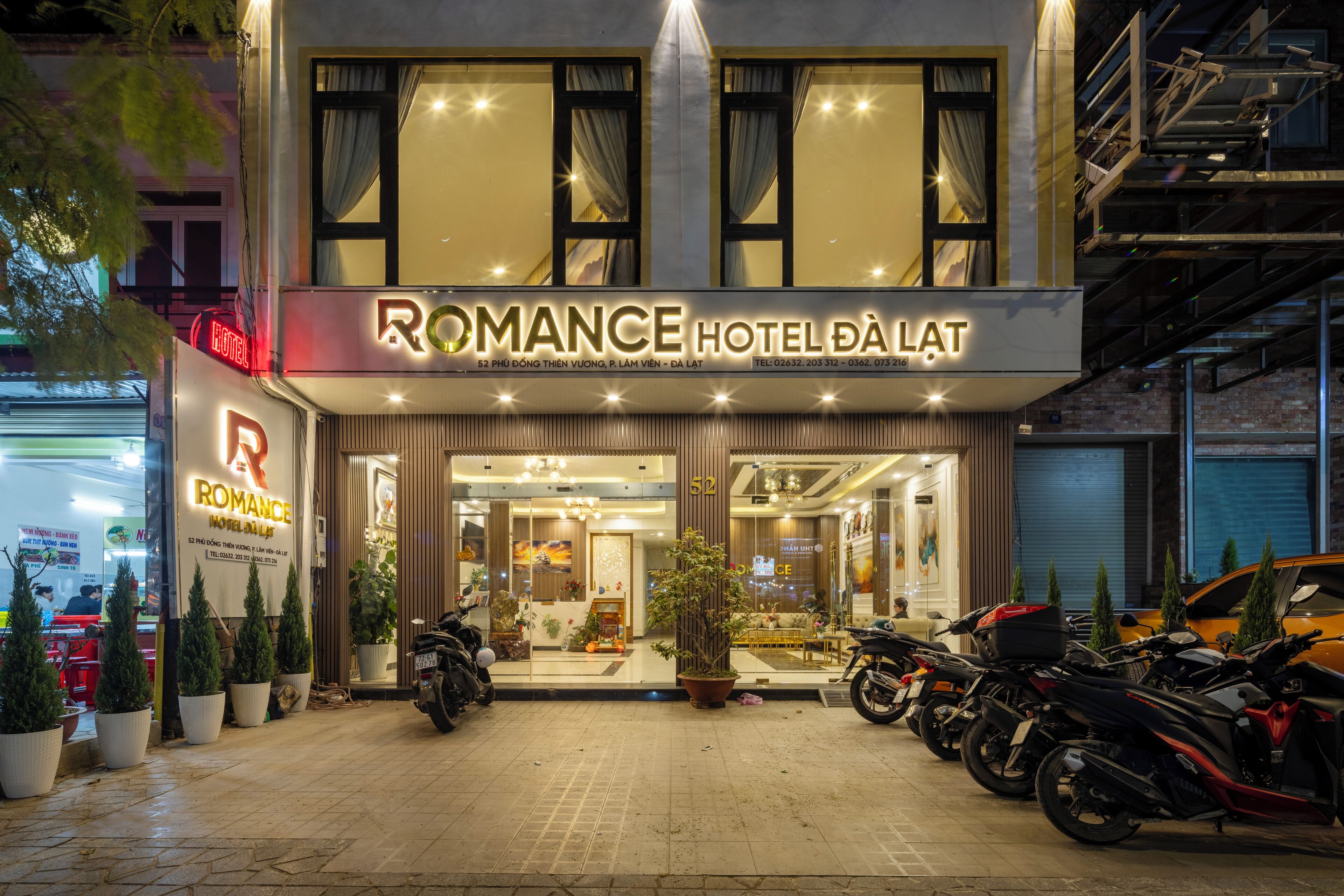 Façana frontal de l'allotjament