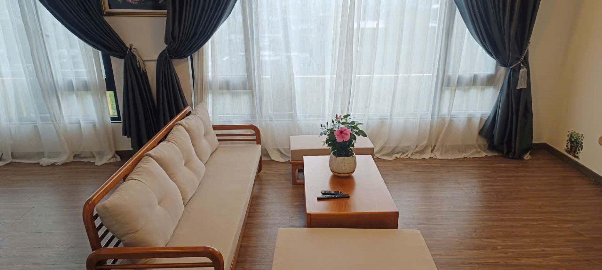 Family Triple Room | Living area | 19-inch TV with digital channels, pay movies