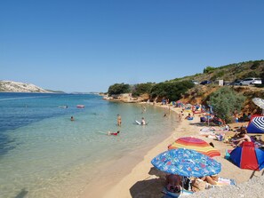 Beach - For families or vacationers with pets). (Rab)