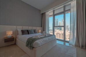 Leilighet – deluxe, balkong, byutsikt | Wi-fi (inkludert)