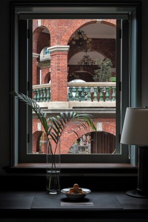 Romantic Double Room, Garden View | Desk, laptop workspace, blackout drapes, soundproofing