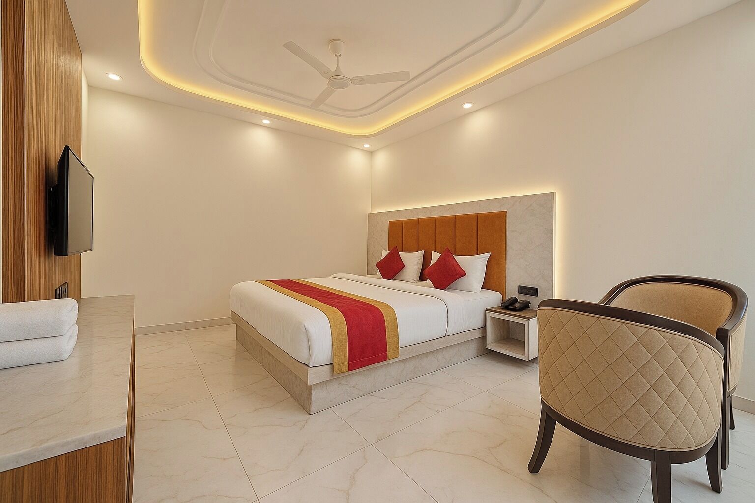 Deluxe Double Room | Iron/ironing board, free WiFi