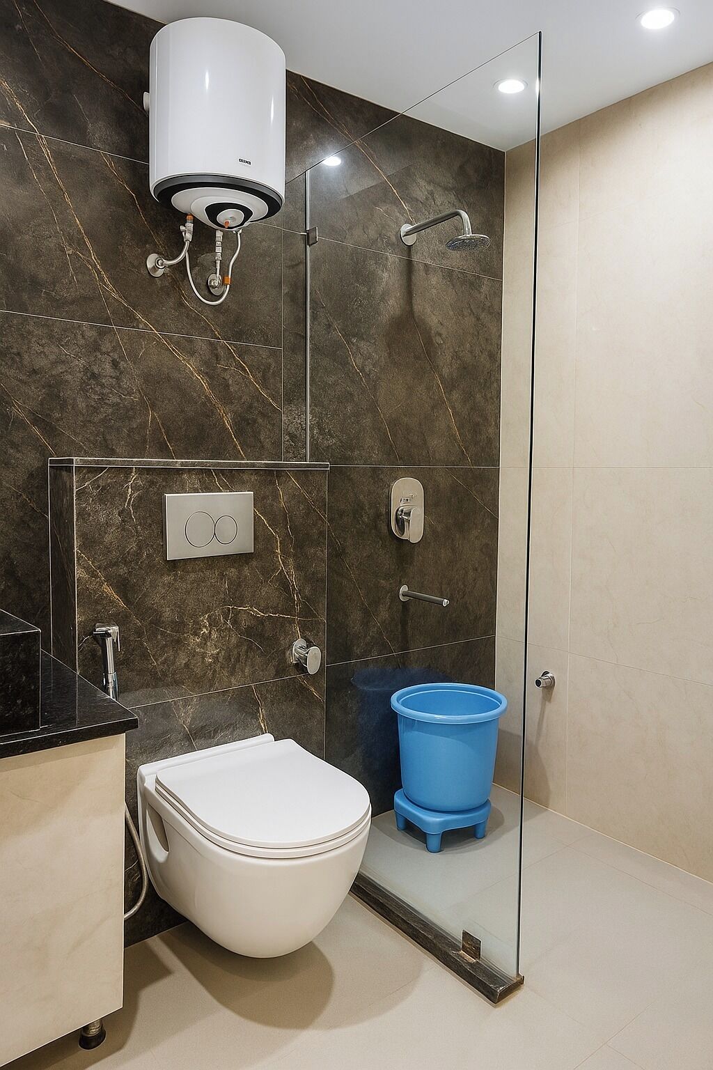 Executive Room | Bathroom | Shower, free toiletries, slippers, towels