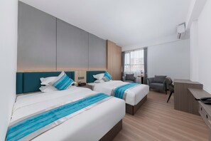 Habitación estándar con 2 camas individuales | Wifi gratis y ropa de cama 