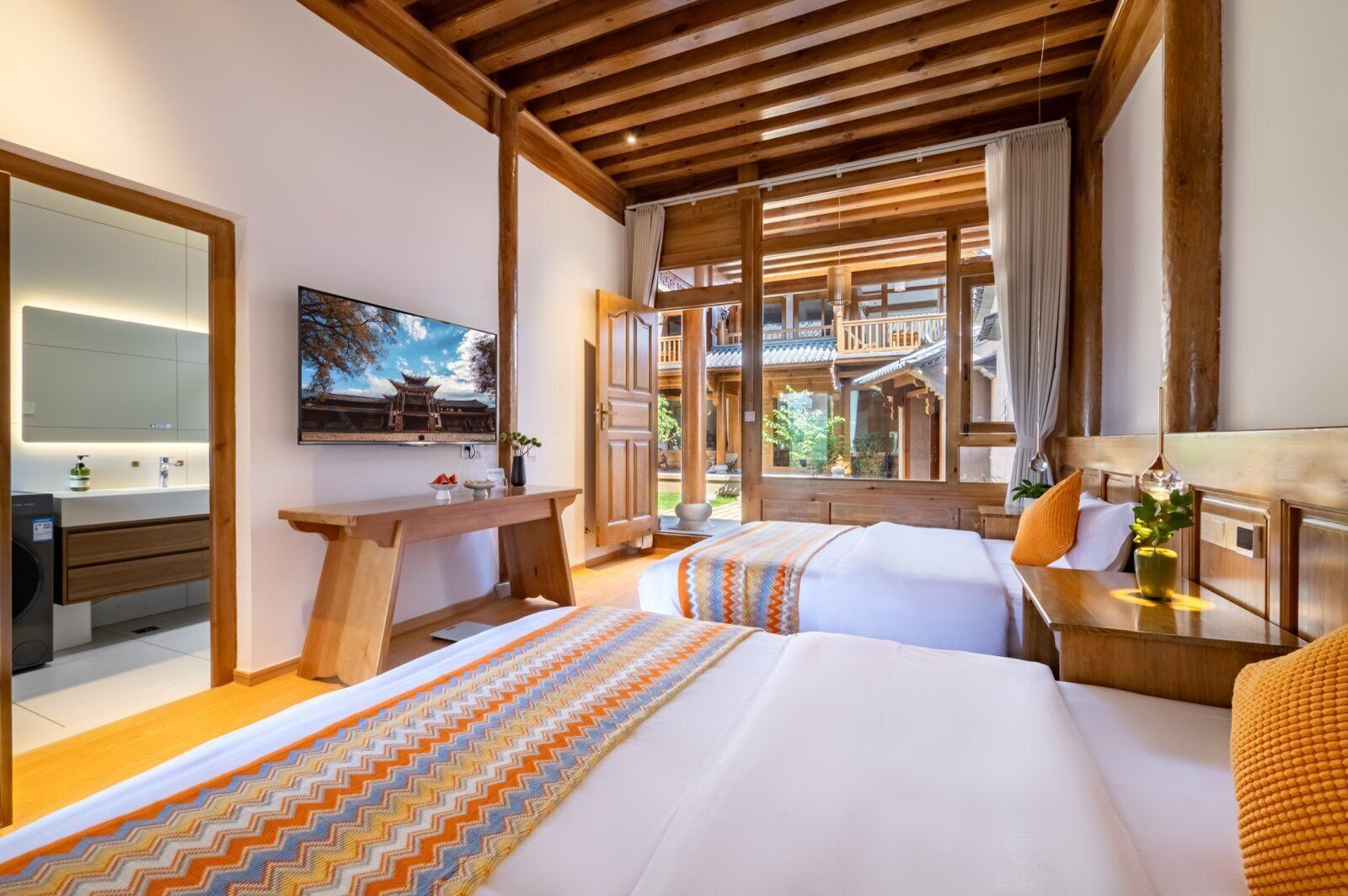 Senior Twin Room, Courtyard View | View from room