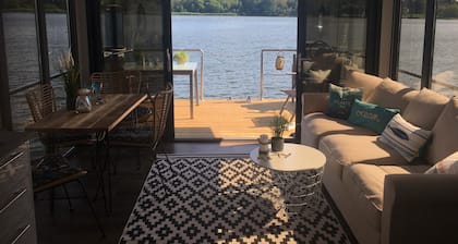 Entspannen auf dem hausboot "hafenprinz"