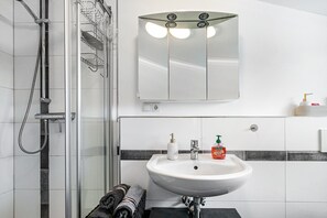 Een douche, een haardroger