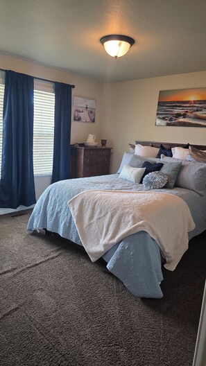 5 bedrooms, iron/ironing board, travel cot, free WiFi