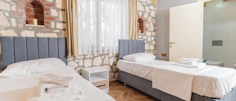 Individually decorated, desk, laptop workspace, free WiFi