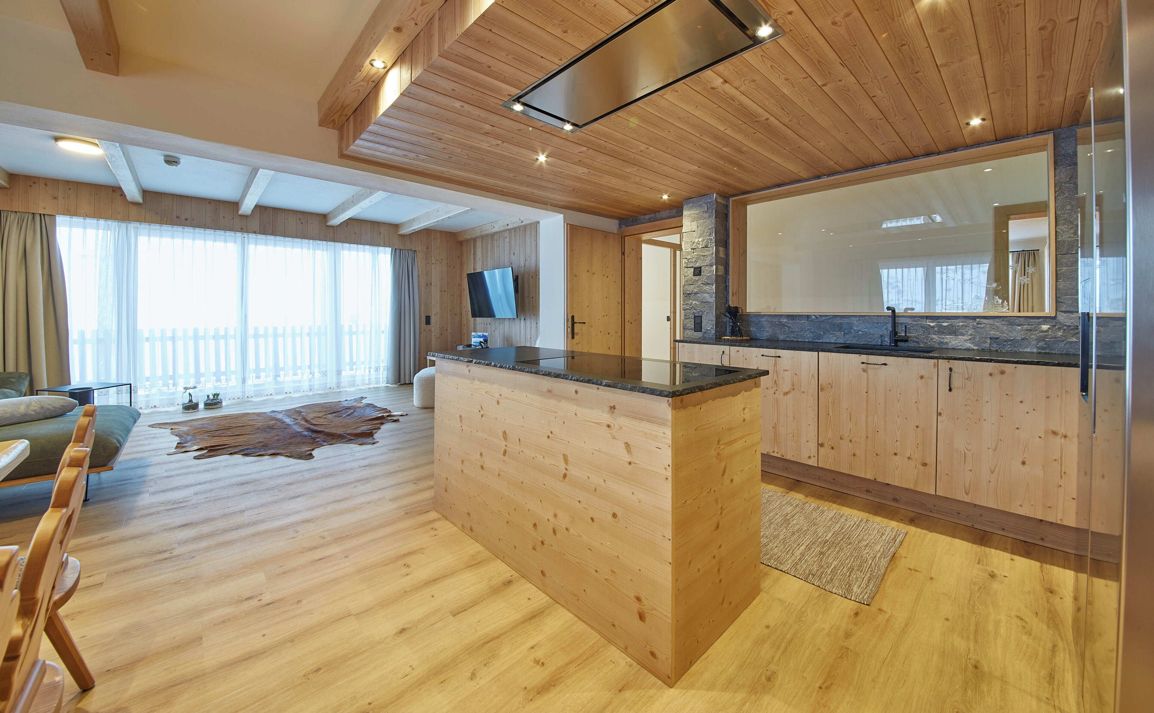 高级木屋, 山景 | 私人厨房