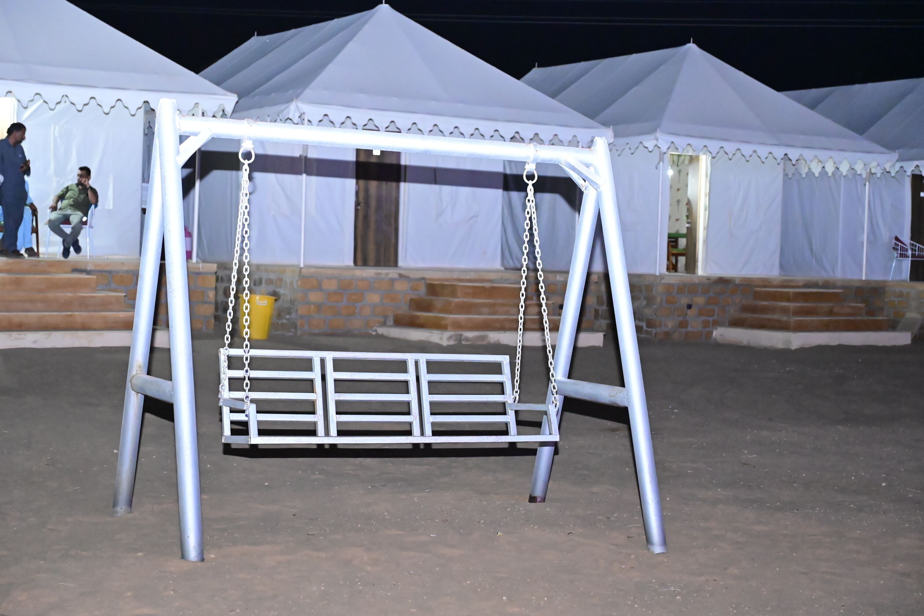 Premium-Zelt, Balkon, Blick auf die Wüste