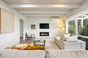 Fernseher, Kamin