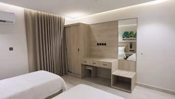 Egyptian cotton sheets, premium bedding, pillow-top beds, free minibar