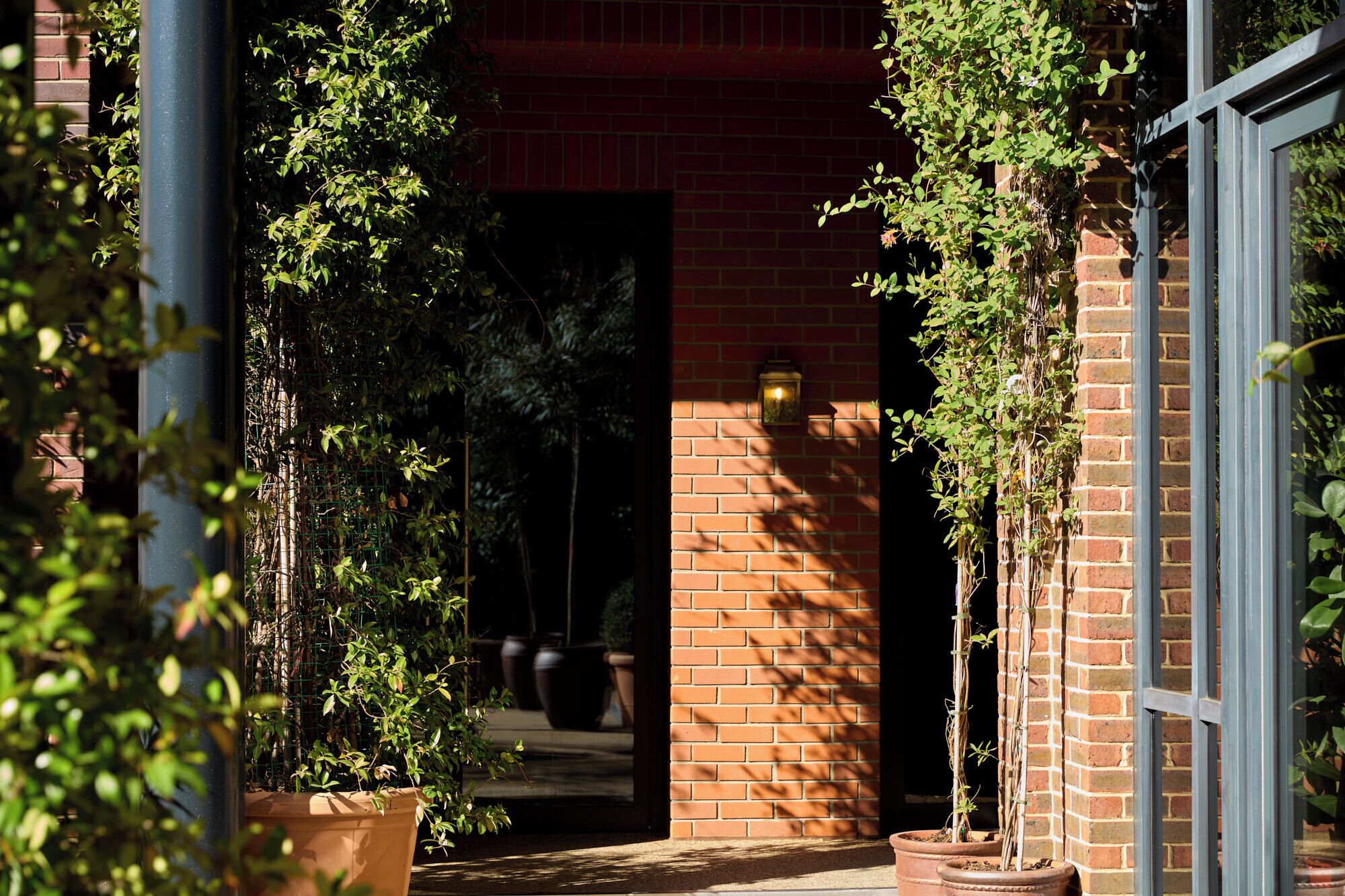 Majoituspaikan sisäänkäynti