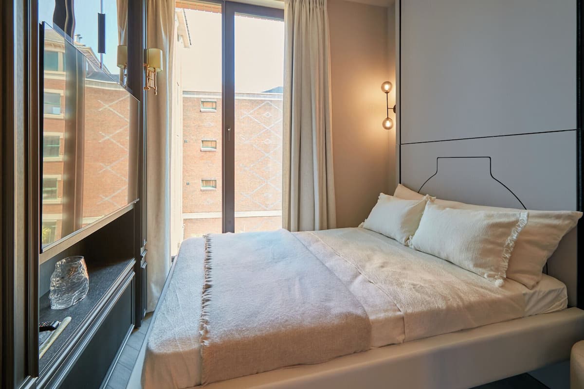 Stúdíóíbúð | Vinnuaðstaða fyrir fartölvur, straujárn/strauborð