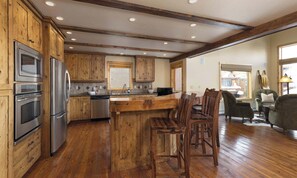 Fridge, microwave, oven, stovetop - Ski-In/Ski-Out Luxury Chalet at Big Sky Resort (Big Sky)