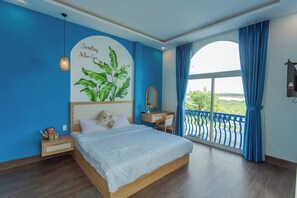 Deluxe Double Room, Balcony, City View | Blackout drapes, free WiFi