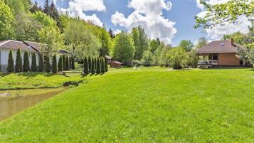 Outdoor wedding area