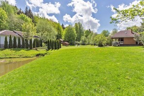 Outdoor wedding area
