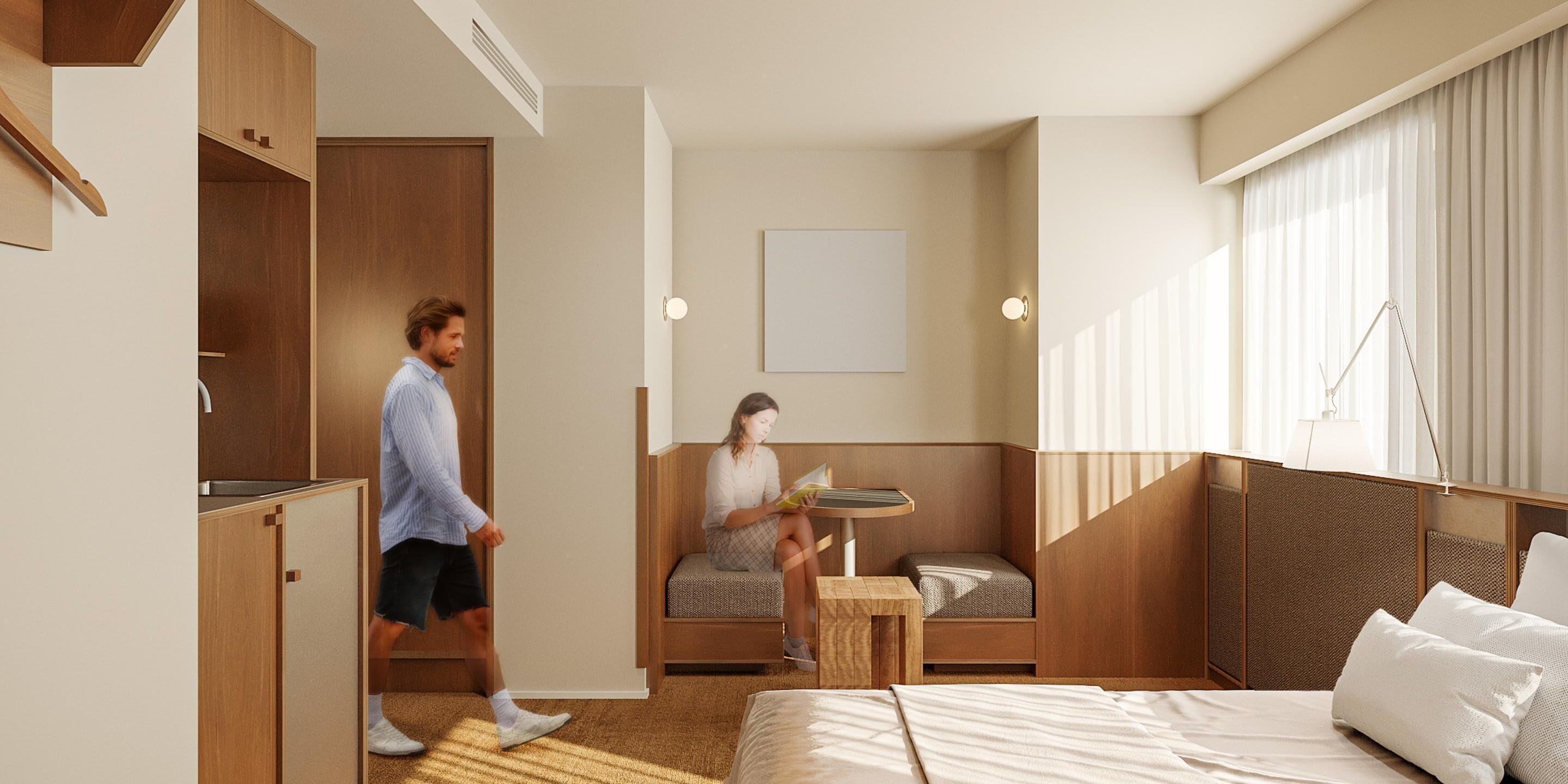 In-room safe, blackout drapes, iron/ironing board