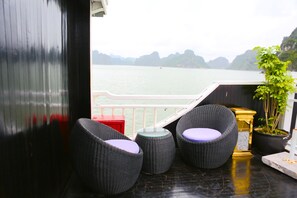 Standard Triple Room, Balcony, Sea View | Terrace/patio - Oasis Bay Party Cruise (Ha Long)