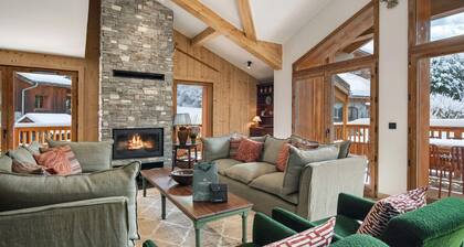 Appartement neuf aux pieds des pistes pour 10 personnes avec sauna