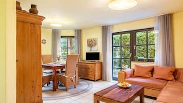 TV, DVD player, stereo