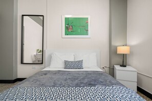 1 bedroom, iron/ironing board, travel crib, free WiFi