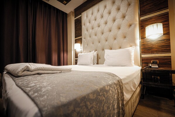 Standard Double or Twin Room, City View | In-room safe, blackout drapes, soundproofing, iron/ironing board - Sapphire Hotel Baku (Baku)