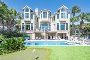 A heated pool