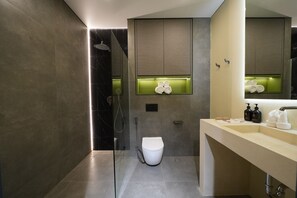 Standard Apartment, Balcony, City View | Bathroom