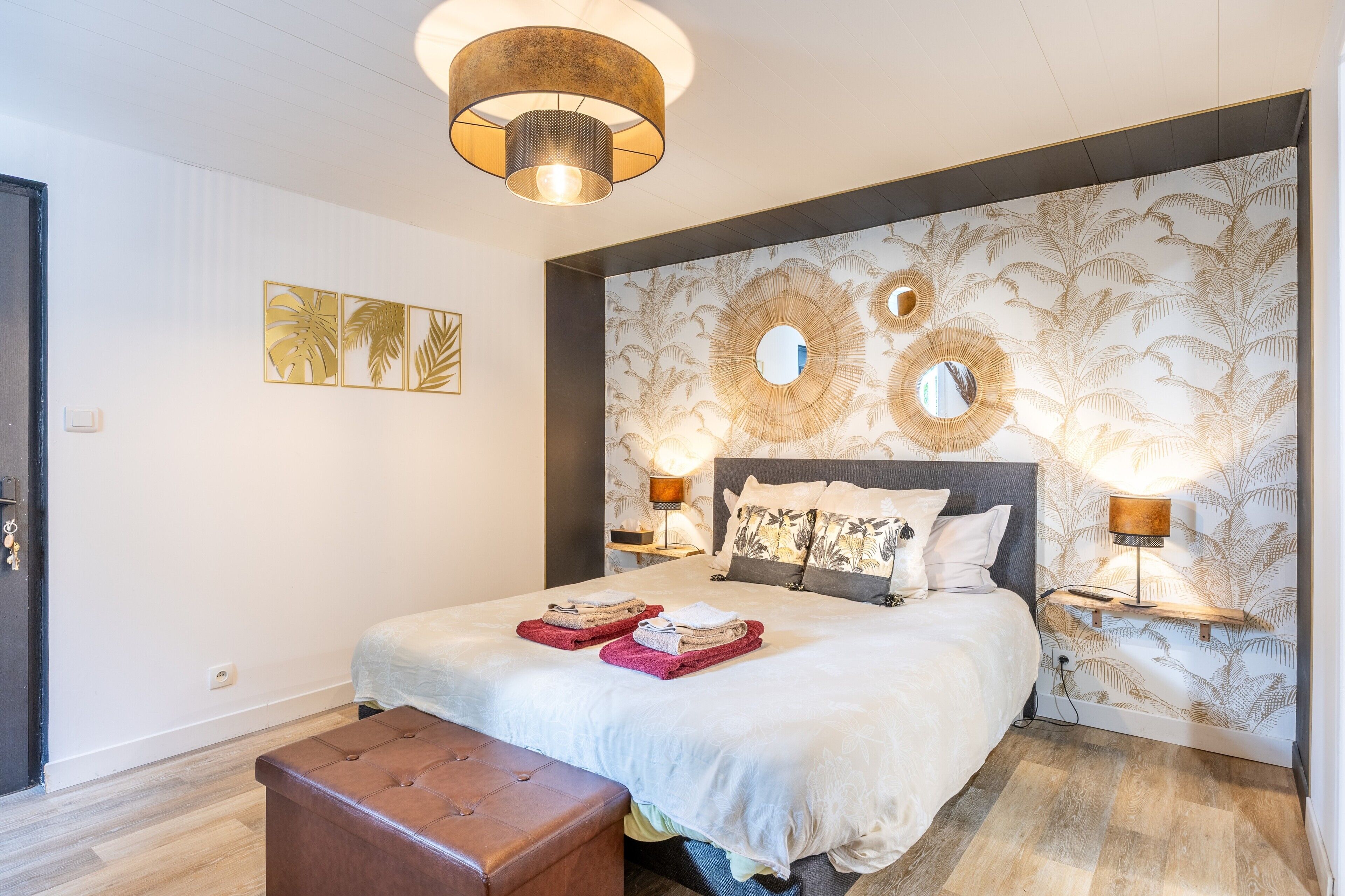 1 غرفة نوم وواي فاي وملاءات أسرّة وتسهيلات لدخول الكراسي المتحركة