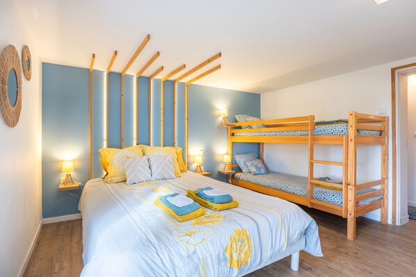 1 bedroom, WiFi, bed sheets, wheelchair access