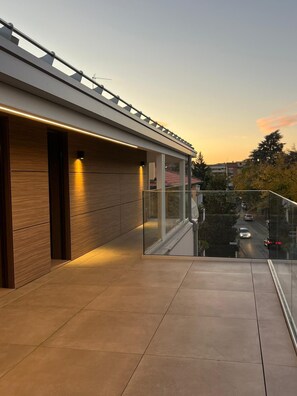 Blick von der Unterkunft