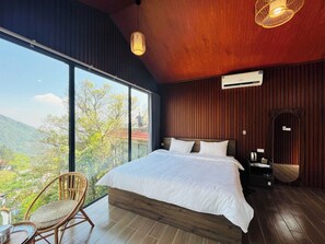 Bangalô júnior, 1 cama King, ar-condicionado, vista para a montanha | Wi-Fi de cortesia
