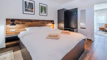 Perhehuoneisto, 1 makuuhuone (Plitvice Lakes Apartments and Rooms 2) | 1 makuuhuone, ilmainen Wi-Fi, vuodevaatteet