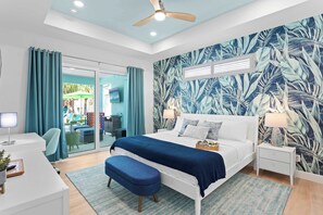 6 soveværelser, skrivebord, strygejern/strygebræt, weekendseng