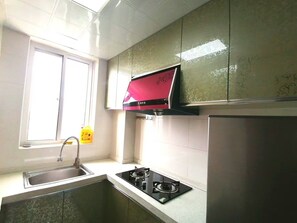Comfort-Apartment, 1 Doppelbett und Schlafsofa, Nichtraucher, Stadtblick | Eigene Küche