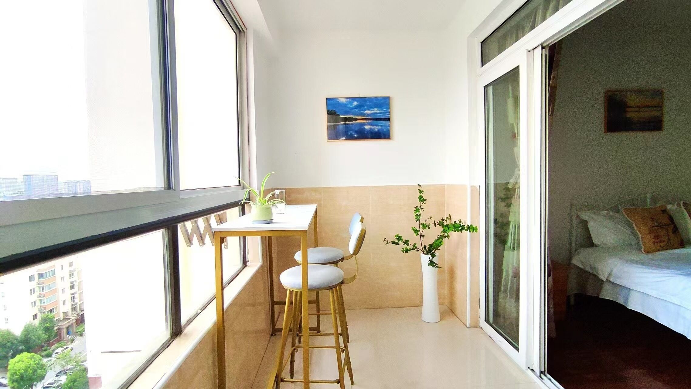 Comfort Διαμέρισμα, 1 Διπλό Κρεβάτι με Καναπέ-Κρεβάτι, Μη Καπνιστών, Θέα στην Πόλη | Βεράντα/αίθριο