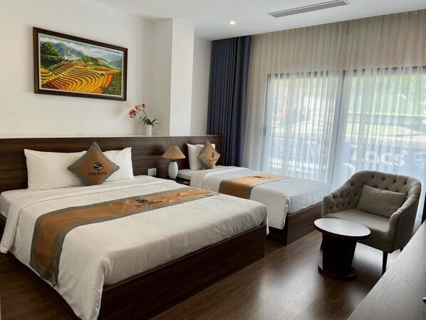 Deluxe Double or Twin Room | In-room safe, soundproofing, iron/ironing board, free WiFi - Silk River Hotel Ha Giang (Ha Giang)