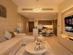 TV - New 1BR | Burj Khalifa Infinity Pool | Dubai Mall (Dubai)