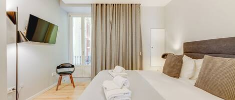 2 chambres, fer et planche Ă repasser, Wi-Fi, literie fournie