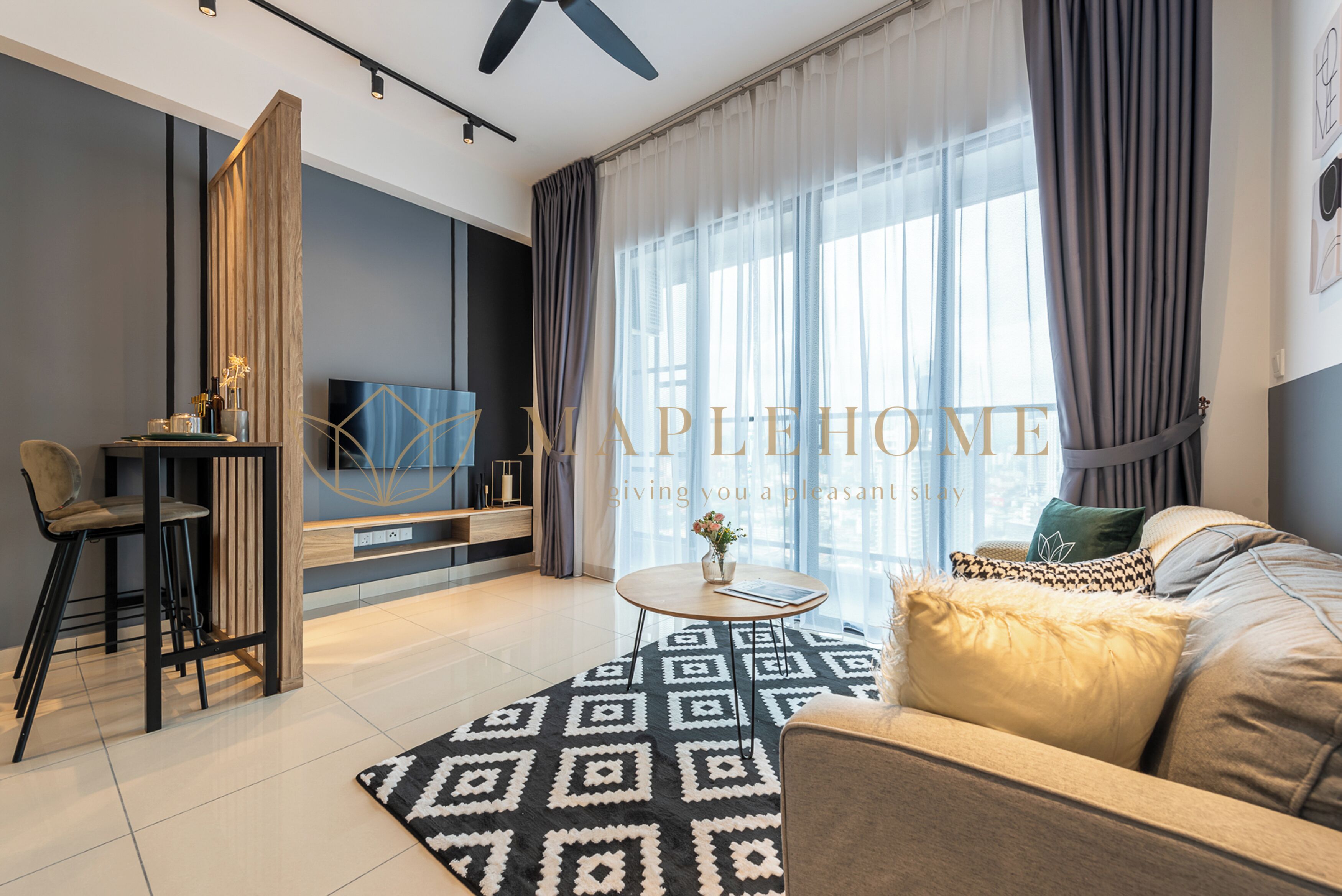 Phòng Suite Deluxe, 1 phòng ngủ, ban công | Khu phòng khách