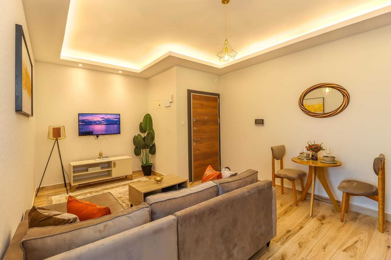 Appartement Classique, vue ville | Salle de séjour | TV connectée de 55 pouces avec chaînes par câble, Netflix