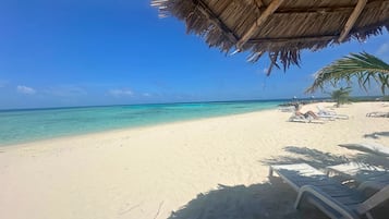 Playa en los alrededores y playa de arena blanca