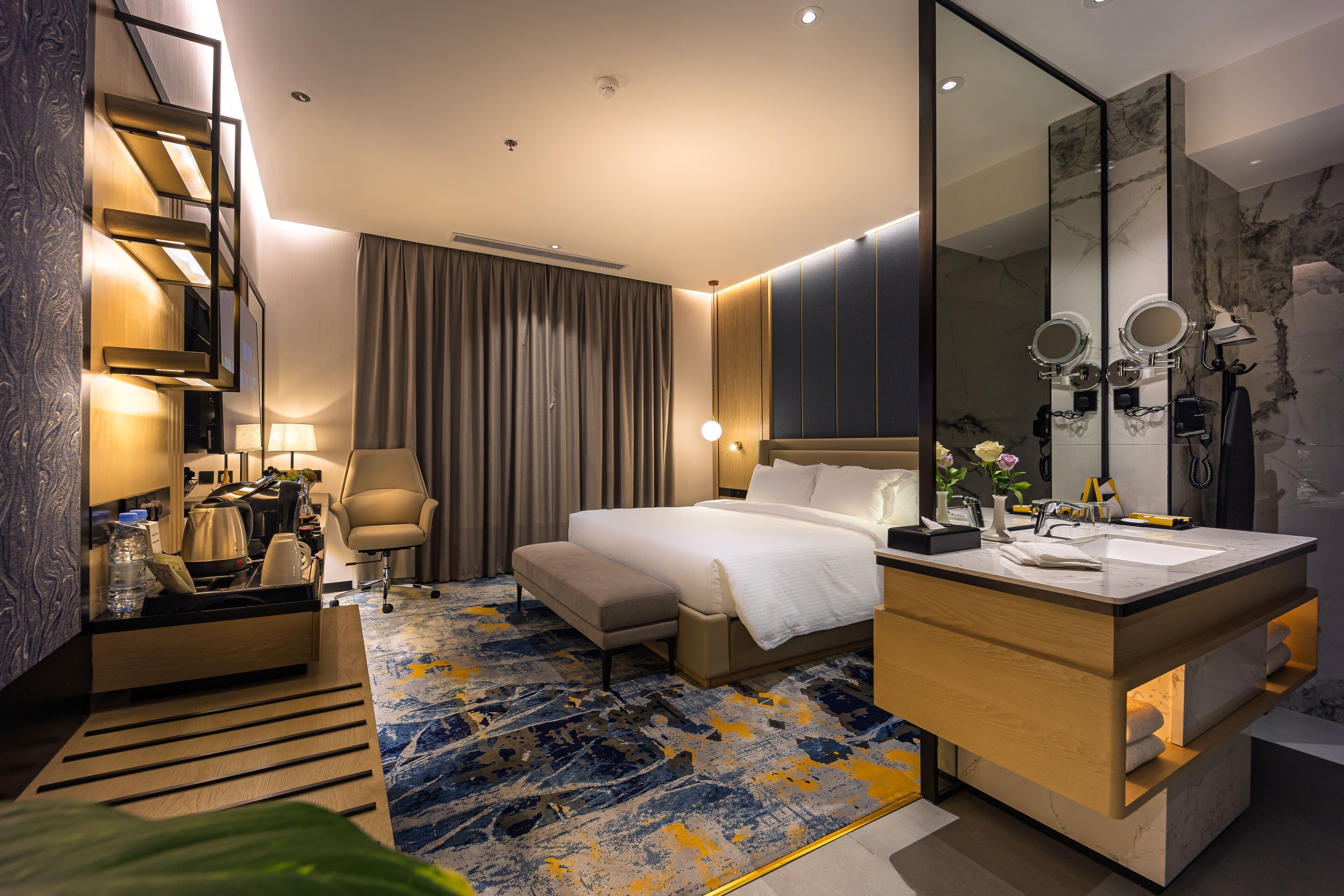 Ropa de cama de alta calidad y camas con efecto memoria 