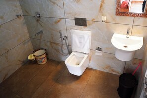 Deluxe Double or Twin Room, River View | Bathroom | Shower, free toiletries, towels, soap