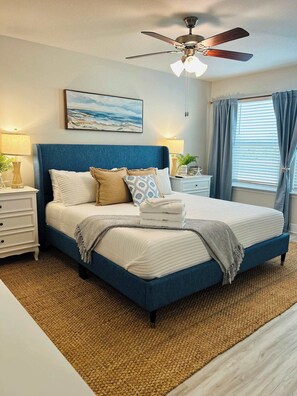 3 bedrooms, iron/ironing board, travel cot, WiFi